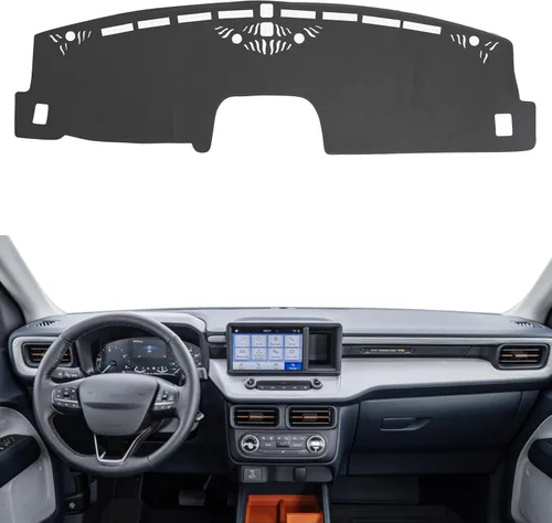 Vista 8 de Cubierta de salpicadero, consola central interior personalizada compatible con Ford Maverick 2022-2025, protector de alfombra