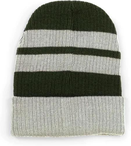 Vista 2 de Culturefly Harry Potter House - Gorro de rayas prémium con parche en la cresta, 5-8