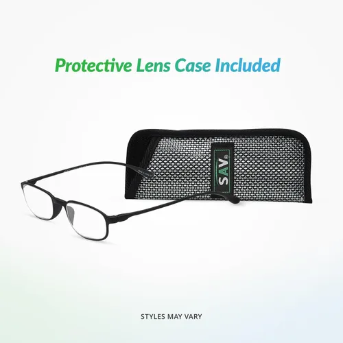 Vista 5 de SAV Flex 2 E5020 Slim Oval Super Flexible Reading Glasses - Durable, Lightweight Readers