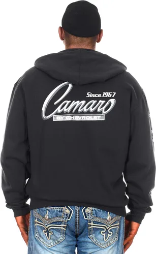 Vista 3 de JH DESIGN GROUP Sudaderas con capucha Chevy Camaro para hombre con cremallera y sin botones 4 estilos