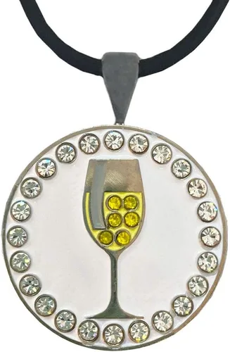 Vista 38 de Giggle Golf Marcador de pelota de golf brillante con collar de golf para mujer Agujero 19