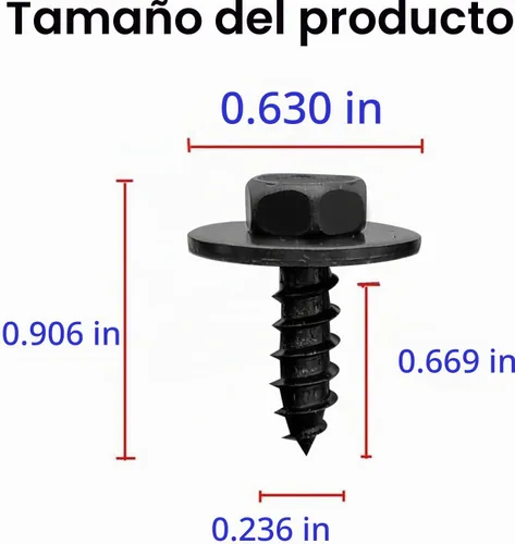 Vista 5 de 20 tornillos para cubierta de parachoques compatibles con Toyota Lexus Camry Tacoma Avalon Prius Corolla 90159-60498 20PZAS