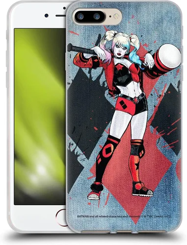 Vista 39 de Head Case Designs Funda de gel suave con licencia oficial de Batman DC Comics Bubblegum Harley Quinn Graphics compatible con Apple iPhone 7