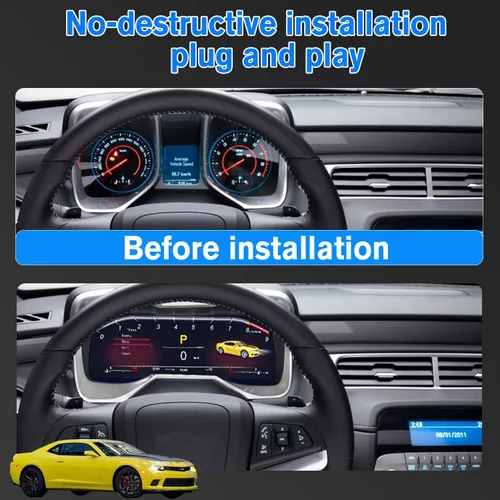 Vista 3 de Radio de coche Android + instrumento digital para Chevrolet Camaro 2010 2011 2012 2013 2014 2015