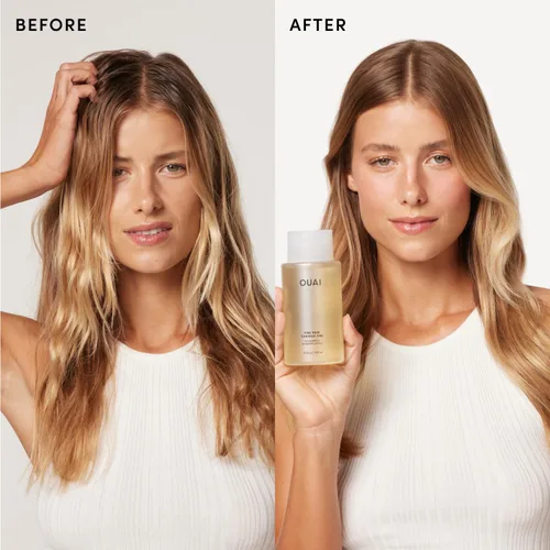 Vista 4 de OUAI Set de Champú y Acondicionador para Cabello Fino - Champú y Acondicionador Sin Sulfatos para Mujeres y Hombres - Fabricado con Queratina, Raíz