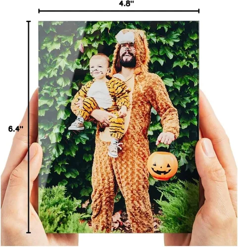 Vista 6 de Fracture - Impresión de foto en vidrio personalizada – 12 x 16 cm Tamaño de retrato extra pequeño Sube tu propia foto Arte de pared de vidrio