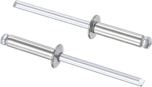 Vista 9 de uxcell Remaches ciegos 304 Acero Inoxidable 0.126 in Diámetro 0.197 in Longitud de Agarre Plata 100pcs