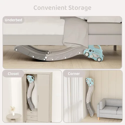 Vista 6 de Sofá deslizante interior para bebés y niños pequeños de Duke Baby, para niños de 1 a 3 años, accesorio adicional de sofá deslizante para cama Nugget