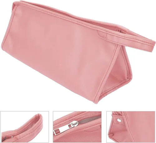 Vista 7 de Bolsa de almacenamiento para secador de pelo, estuche de viaje para secador de pelo, bolsa de transporte de piel sintética, bolsa portátil