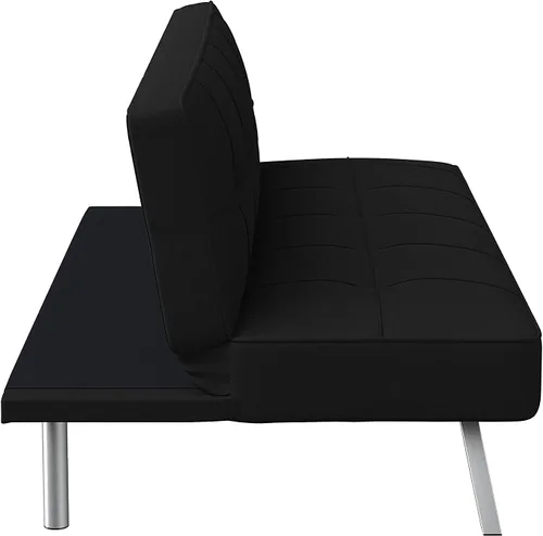 Vista 4 de Colección Serta Rane - Sofá convertible, 66.1 de largo x 33.1 de ancho x 29.5 de alto, negro