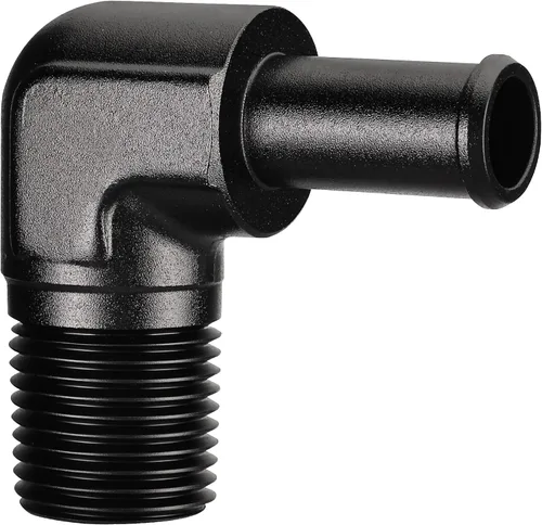 Vista 29 de EVIL ENERGY Adaptador de Conexión de Púa de Manguera 1/2" NPT Macho a 1/2" 45 Grados de Aluminio Negro