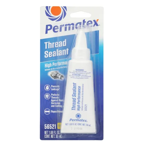 Vista 7 de Permatex 59214 Sellador de roscas de alta temperatura, tubo de 0.2 fl oz, 1 unidad