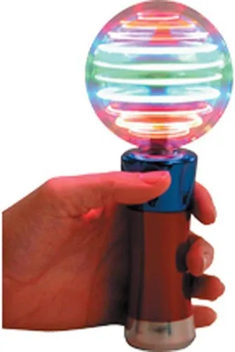 Vista 4 de Varita Giratoria Intermitente Tormenta de Meteoros con Luz LED Bola Mágica de Patrón Cambiante Orbe Sensorial Novedoso Recuerdo de Fiesta