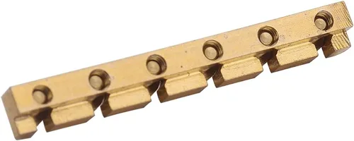 Vista 5 de Tuerca de guitarra de 1.654 in - Tuercas de latón ajustable en altura para Strat Tele ST TL Guitar Gold