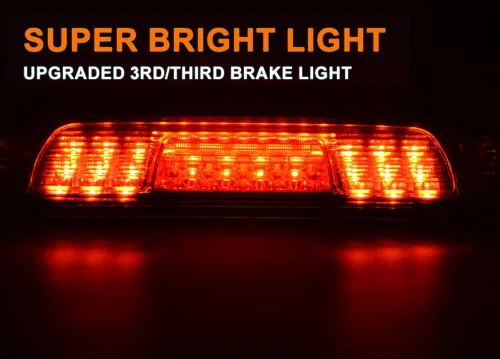 Vista 4 de PIT66 3ª Luz de Freno LED, Compatible con Chevy Silverado 2014-2018/Compatible con GMC Sierra 1500 2500HD 3500HD 2014-2018 Luz de Parada Trasera