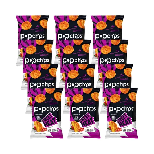 Vista 17 de Popchips Paquete variado de papas fritas, porciones individuales de 0.8 onzas (paquete de 24), 4 sabores: 8 sal marina, 8 barbacoa, 4 crema agria