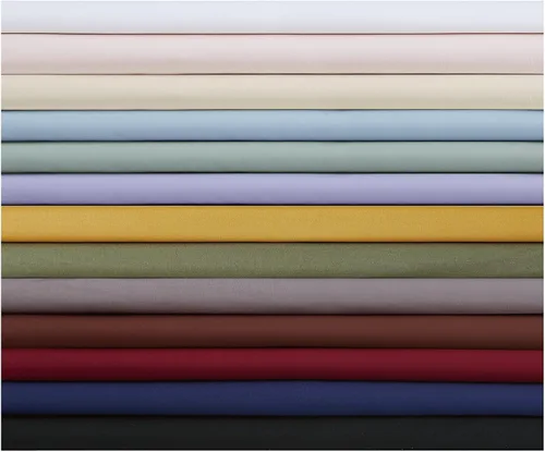 Vista 10 de Brooklyn Loom Juego de edredón clásico de algodón blanco de 3 piezas, tamaño matrimonial/queen, con temática de color sólido, para hombres