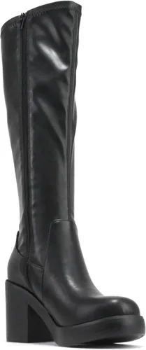 Vista 4 de Soda SONIA Botas de plataforma de tacón grueso hasta la rodilla para mujer