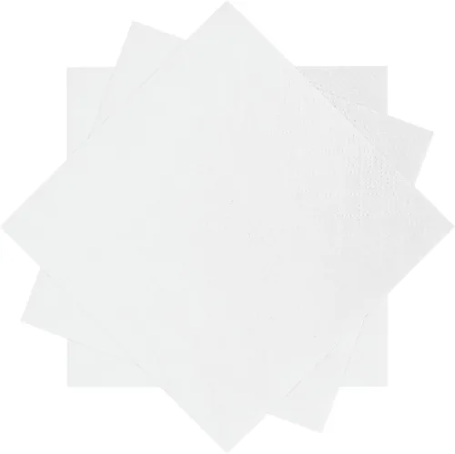 Vista 16 de 300 unidades de servilletas blancas lechosas para bebidas, servilletas de cóctel blancas lechosas de 2 capas, servilletas desechables para fiesta