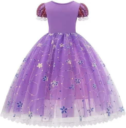 Vista 3 de Kidswant Toddler Baby Girls Luxury Princess Party Halloween Cosplay Costume Dress Up with Accessorries
