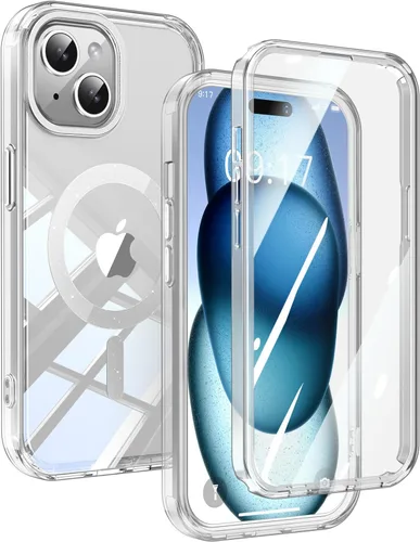 Vista 11 de Funda de privacidad para iPhone 13/iPhone 14 con soporte de 360° [protector de pantalla antiespía integrado] [compatible con MagSafe]