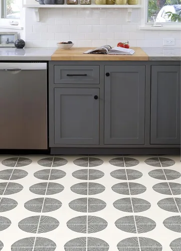 Vista 4 de FloorPops Adhesivo luminario Pelar y pegar azulejos de vinilo