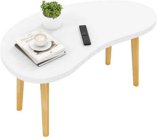 Vista 14 de Funecy Mesa de Café con Galletas Mesa Baja con 4 Patas Sólidas de Madera, Mesa de Piso para Sentarse en el Piso, Almacenamiento y Muebles para Sala