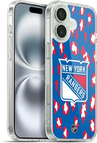 Vista 141 de Head Case Designs Funda de gel suave con licencia oficial de la NHL Camouflage New York Rangers compatible con Apple iPhone 7 Plus/iPhone 8 Plus
