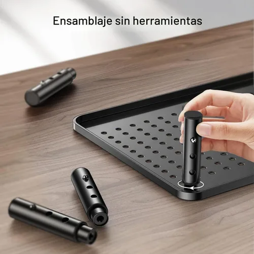 Vista 7 de HUANUO Soporte para monitor de computadora para escritorio, elevador Negro