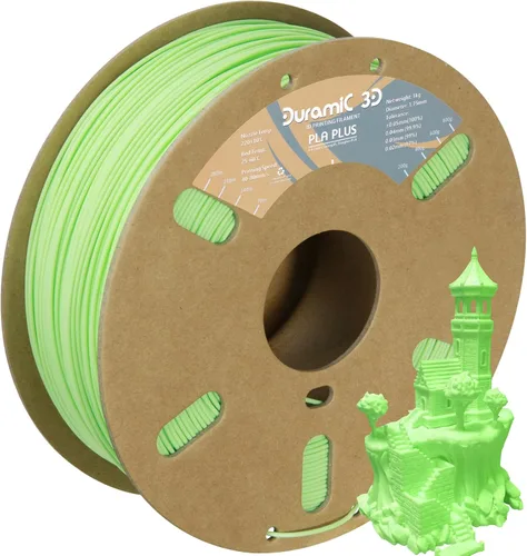 Vista 9 de DURAMIC 3D PLA Plus - Filamento de ácido poliláctico de 0.068 pulgadas para impresora 3D, color negro de 2.2 libras, 8 veces más resistente, carrete