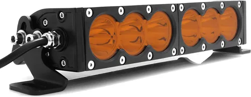 Vista 5 de AngelMa Barra de Luz LED de 12 Pulgadas 60W Ámbar Súper Brillante Spot Todoterreno de Una Sola Fila IP68 Impermeable para Cualquier Automóvil Camión