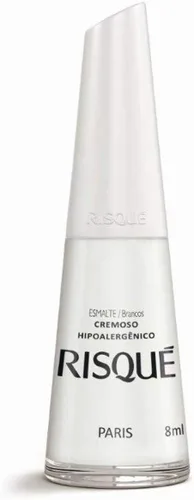Vista 6 de Esmalte de uñas Risque Nude Esmalte de Unhas Secado rápido, hipoalergénico, de larga duración, extra brillante, fabricado en Brasil Desnudo