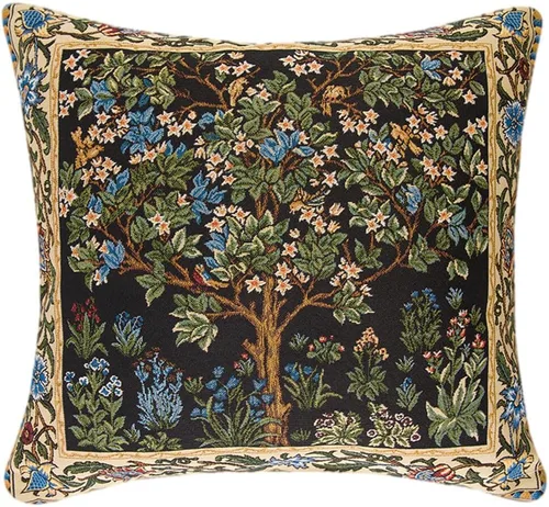 Vista 22 de STP GOODS Almohada de tapiz, almohada decorativa, decoración bohemia perfecta para sofá, sala de estar, dormitorio, cojín de sofá de 18 x 18