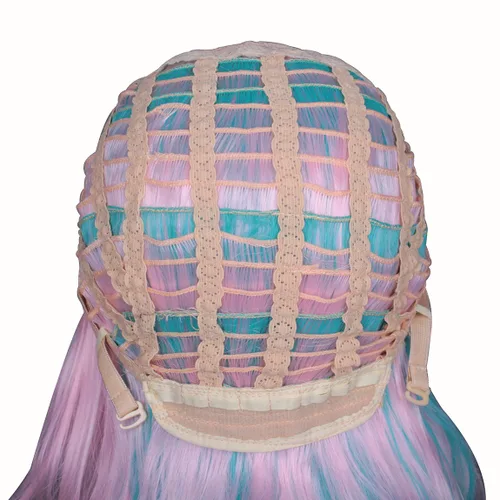 Vista 8 de ColorGround - Peluca larga rizada para cosplay con 2 coletas, talla única