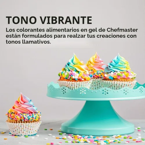 Vista 3 de Kitchen Krafts Chefmaster - Colorante en gel para alimentos, color rosa, 1 onza