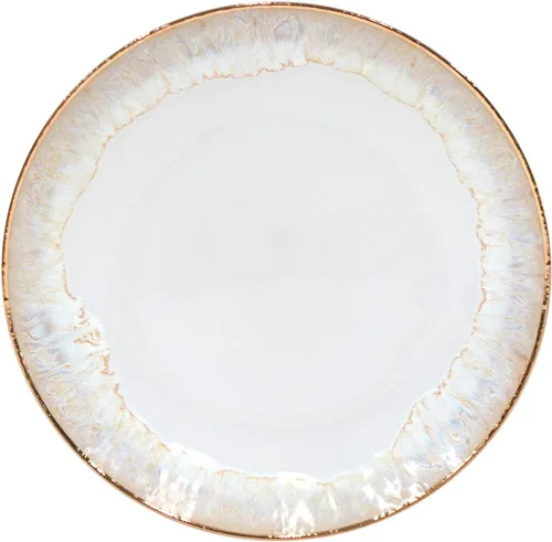 Vista 7 de Casafina Plato de cerámica de cerámica de 11 pulgadas, colección Taormina, aguamarina, apto para microondas y lavavajillas, acristalamiento seguro