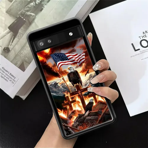 Vista 201 de Compatible con Google Pixel 4A 5G Mobile Case Creative Acrylic Panel trasero Silicona Protección Grip especialmente diseñado para Google Pixel 4A 5G