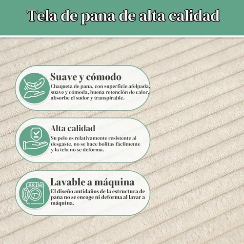 Vista 7 de Otomano Rectangular de Puf, Puf de Piso Relleno con Relleno de Espuma en Trozos, Reposapiés Suave de Felpa Coral en Forma de Raya Ancha, Otomano