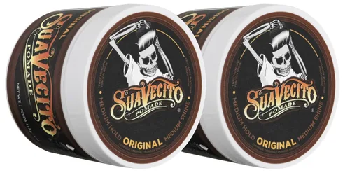 Vista 13 de Suavecito Pomade Original Hold For Men 4 oz, 1 paquete – Gel de cabello sin escamas de brillo medio como cera a base de agua – Fácil de lavar – Se