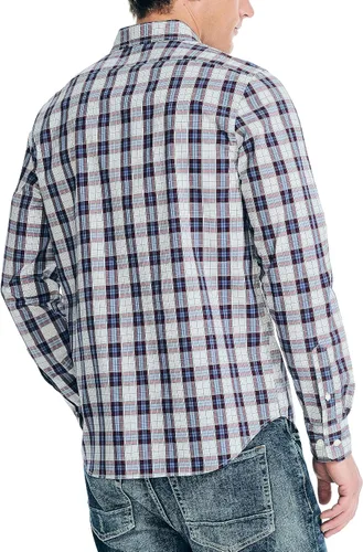 Vista 2 de Nautica Camisa a cuadros Navtech Trim Fit para hombre