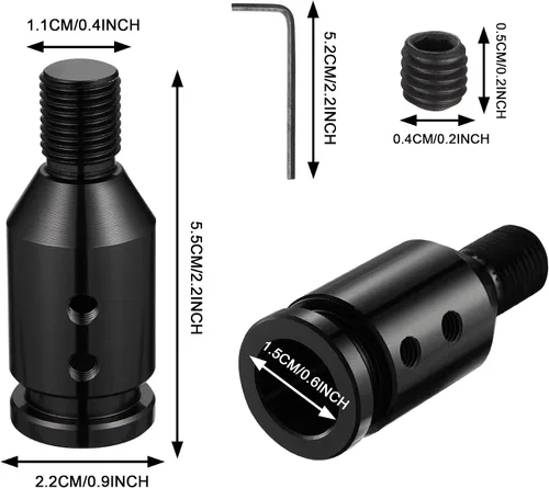 Vista 2 de TOMALL Adaptador de perilla de cambio de aluminio universal M12X1.25 para accesorios de adaptador de cambio de coche sin rosca Compatible con BMW