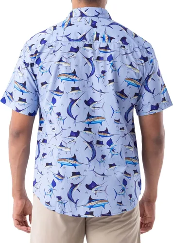Vista 2 de Guy Harvey Camisa tejida de manga corta estampada para hombre