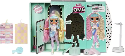 Vista 2 de L.O.L. Surprise! O.M.G. Candylicious - Muñeca de moda con 20 sorpresas, multicolor