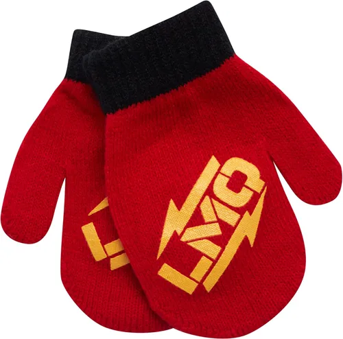 Vista 5 de Disney Cars Lightning McQueen Winter Hat 2 Pair Mittens or Gloves ToddlerLittle Boys