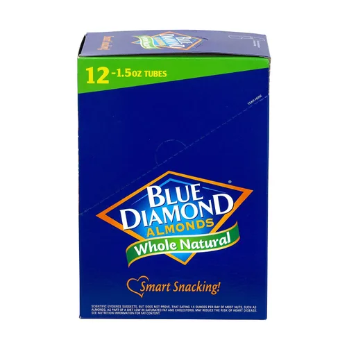 Vista 4 de Blue Diamond Almonds, Almendras crudas totalmente naturales, 1.5 onzas (paquete de 24)