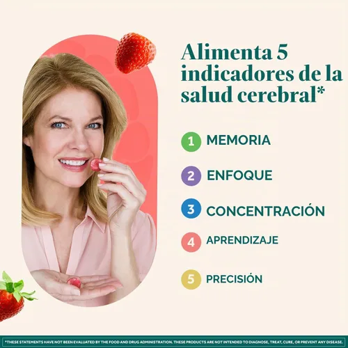 Vista 2 de NEURIVA Brain Performance - Gomitas originales de 50 unidades (paquete de 2)