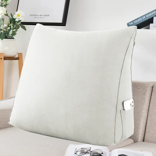 Vista 11 de Almohada de Cabecero de Cuña Tamaño Twin Almohada Grande de Bolster para Cama Almohada Triangular de Lectura Almohada de Apoyo para Sentarse