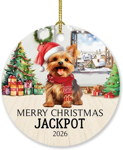 Vista 19 de Adorno personalizado de caniche negro, regalo para perro, mamá, perro, papá, adorno de Navidad único de perro caniche negro 2025, adorno de caniche