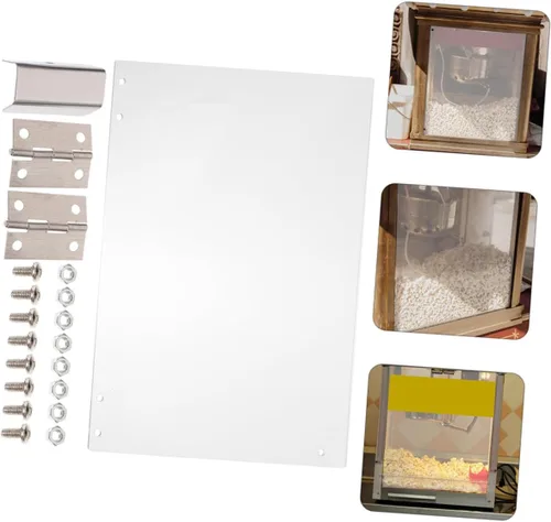 Vista 8 de Paneles protectores comerciales para hacer palomitas de maíz, paneles de puerta de repuesto, tapas de PVC para máquina de hacer palomitas de maíz, 2