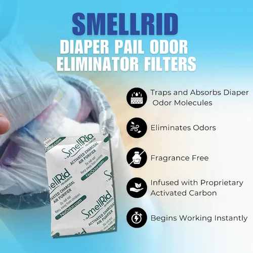 Vista 3 de SMELLRID Carbón activado absorbente de olor [paquete de 30] – Mini 0.53 oz (2.4 x 3.2 pulgadas) paquete trata 7 pies cuadrados – Absorbente natural
